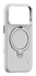TORRAS Q Pro Silicone iPhone 17 Pro Hoesje MagSafe 360° Kickstand Wit