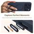 TORRAS Q Pro Silicone iPhone 17 Pro Max Hoesje MagSafe 360° Kickstand Blauw afbeelding 5