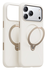 TORRAS Q Pro Silicone iPhone 17 Pro Max Hoesje MagSafe 360° Kickstand Wit afbeelding 7
