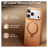 TORRAS Q Pro Silicone iPhone 17 Pro Max Hoesje MagSafe 360° Kickstand Oranje afbeelding 2