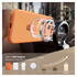 TORRAS Q Pro Silicone iPhone 17 Pro Max Hoesje MagSafe 360° Kickstand Oranje afbeelding 3