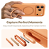 TORRAS Q Pro Silicone iPhone 17 Pro Max Hoesje MagSafe 360° Kickstand Oranje afbeelding 5