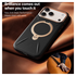 TORRAS Q Pro Leather iPhone 17 Pro Hoesje MagSafe 360° Kickstand Zwart afbeelding 6