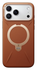 TORRAS Q Pro Leather iPhone 17 Pro Hoesje MagSafe 360° Kickstand Bruin afbeelding 2