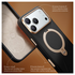 TORRAS Q Pro Leather iPhone 17 Pro Max Hoesje MagSafe 360° Kickstand Zwart afbeelding 5