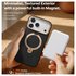 TORRAS Q Pro Leather iPhone 17 Pro Max Hoesje MagSafe 360° Kickstand Zwart afbeelding 7