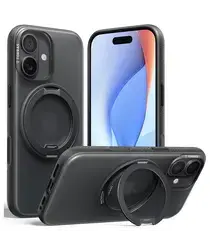TORRAS O Fitness iPhone 17 Hoesje MagSafe 360° Kickstand Zwart afbeelding