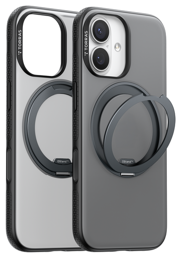 TORRAS O Fitness iPhone 17 Hoesje MagSafe 360° Kickstand Zwart afbeelding 7