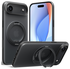 TORRAS O Fitness iPhone 17 Air Hoesje MagSafe 360° Kickstand Zwart afbeelding 1