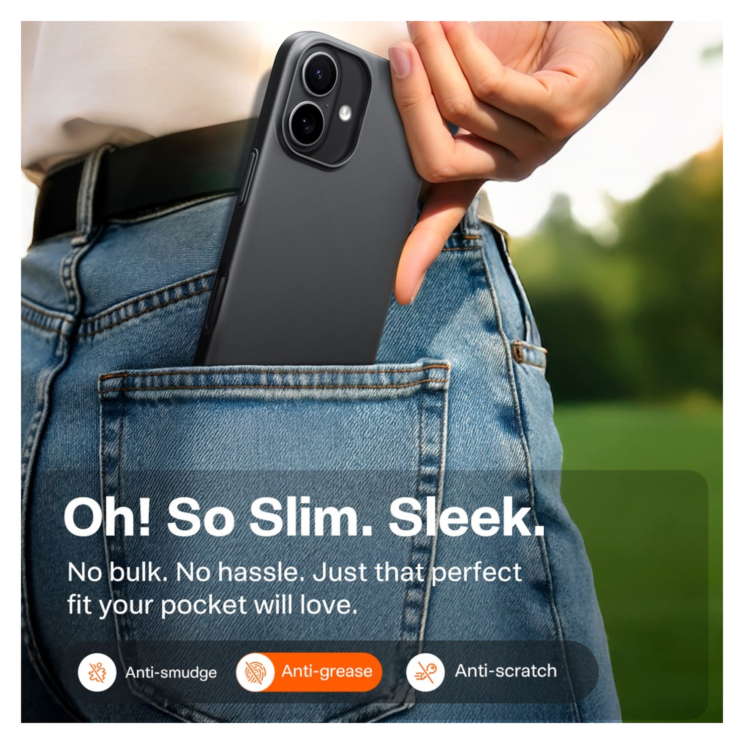 TORRAS Slim Fit Mag Apple iPhone 17 Hoesje MagSafe Back Cover Zwart afbeelding 6