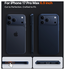 TORRAS Slim Fit Mag iPhone 17 Pro Max Hoesje MagSafe Back Cover Blauw afbeelding 5