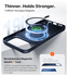 TORRAS Slim Fit Mag iPhone 17 Pro Max Hoesje MagSafe Back Cover Blauw afbeelding 8
