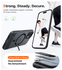 TORRAS Pstand iPhone 17 Hoesje MagSafe Kickstand Back Cover Zwart afbeelding 3