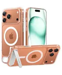 TORRAS Pstand Apple iPhone 17 Pro Hoesje MagSafe met Kickstand Transparant afbeelding