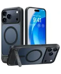 TORRAS Pstand Apple iPhone 17 Pro Max Hoesje MagSafe met Kickstand Zwart afbeelding