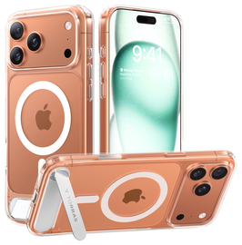 TORRAS Pstand Apple iPhone 17 Pro Max Hoesje MagSafe met Kickstand Transparant