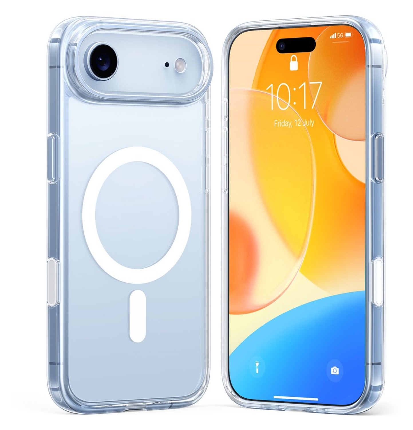 TORRAS Guardian Magnetic iPhone Air Hoesje MagSafe Transparant afbeelding 1