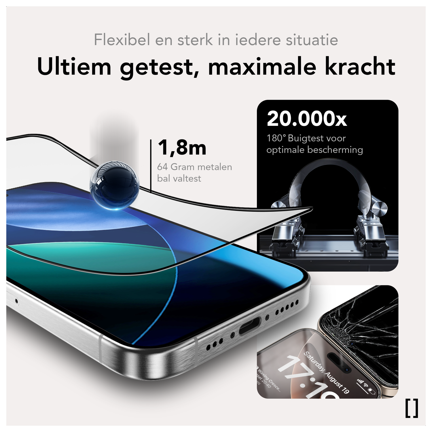 NEKIT Pure Apple iPhone 17 Tempered GRS Glass Installatiebox (2-Pack) afbeelding 5