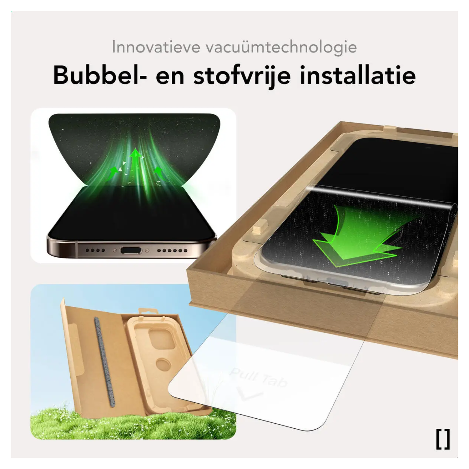 NEKIT Pure Apple iPhone Air Tempered GRS Glass Installatiebox (2-Pack) afbeelding 8