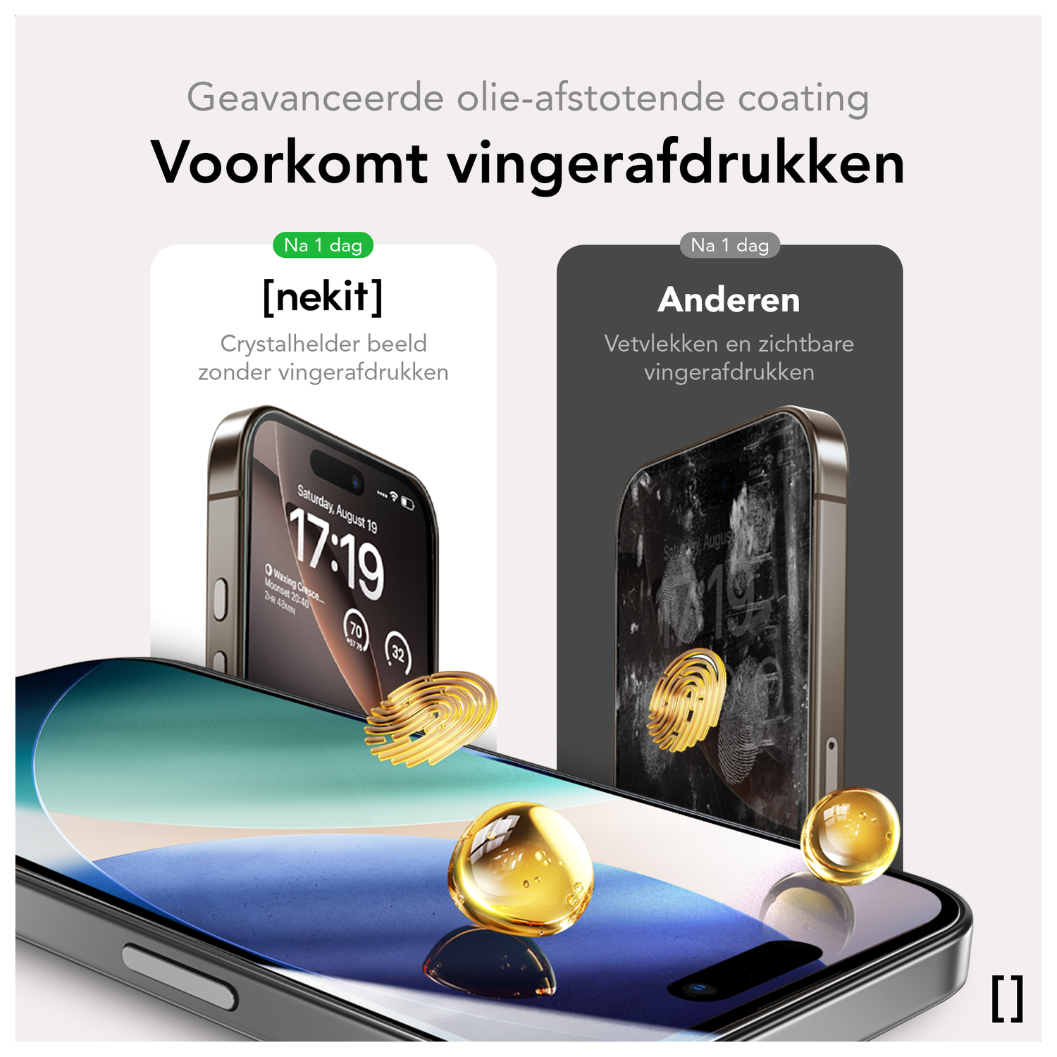 NEKIT Pure Apple iPhone Air Tempered GRS Glass Installatiebox (2-Pack) afbeelding 10