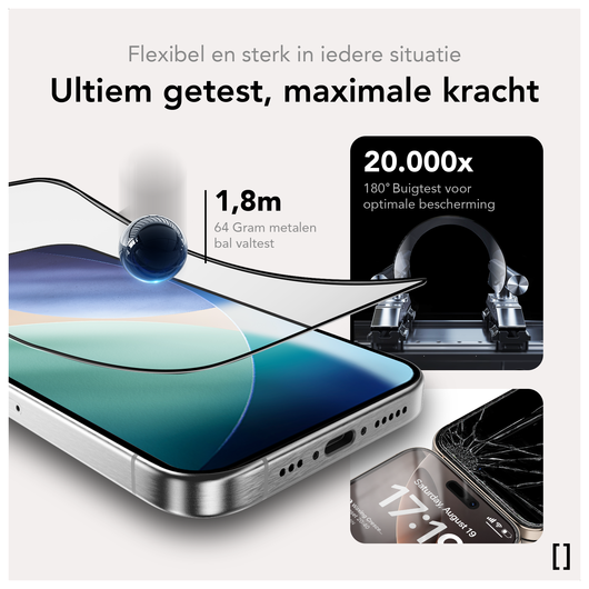 NEKIT Pure Apple iPhone Air Tempered GRS Glass Installatiebox (2-Pack) afbeelding 5