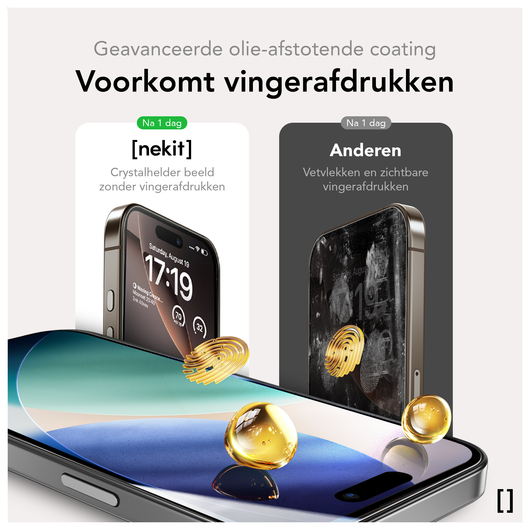 NEKIT Pure Apple iPhone Air Tempered GRS Glass Installatiebox (2-Pack) afbeelding 10