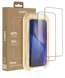 NEKIT Pure Apple iPhone 17 Pro Max Tempered GRS Glass Installatiebox (2-Pack) afbeelding