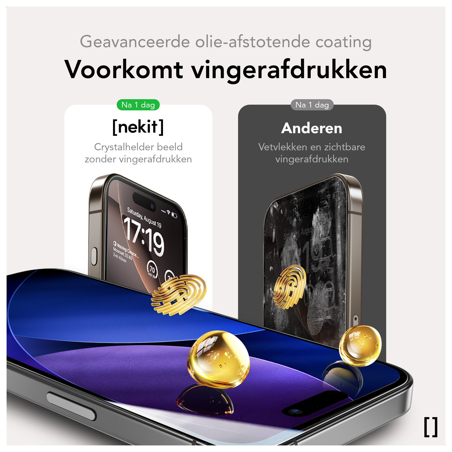 NEKIT Pure Apple iPhone 17 Pro Max Tempered GRS Glass Installatiebox (2-Pack) afbeelding 10