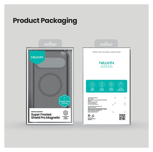 Nillkin Frosted Shield Google Pixel 10 Pro XL Hoesje MagSafe Transparant Zwart afbeelding 12