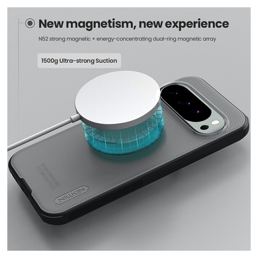 Nillkin Frosted Shield Google Pixel 10 Pro XL Hoesje MagSafe Transparant Zwart afbeelding 3