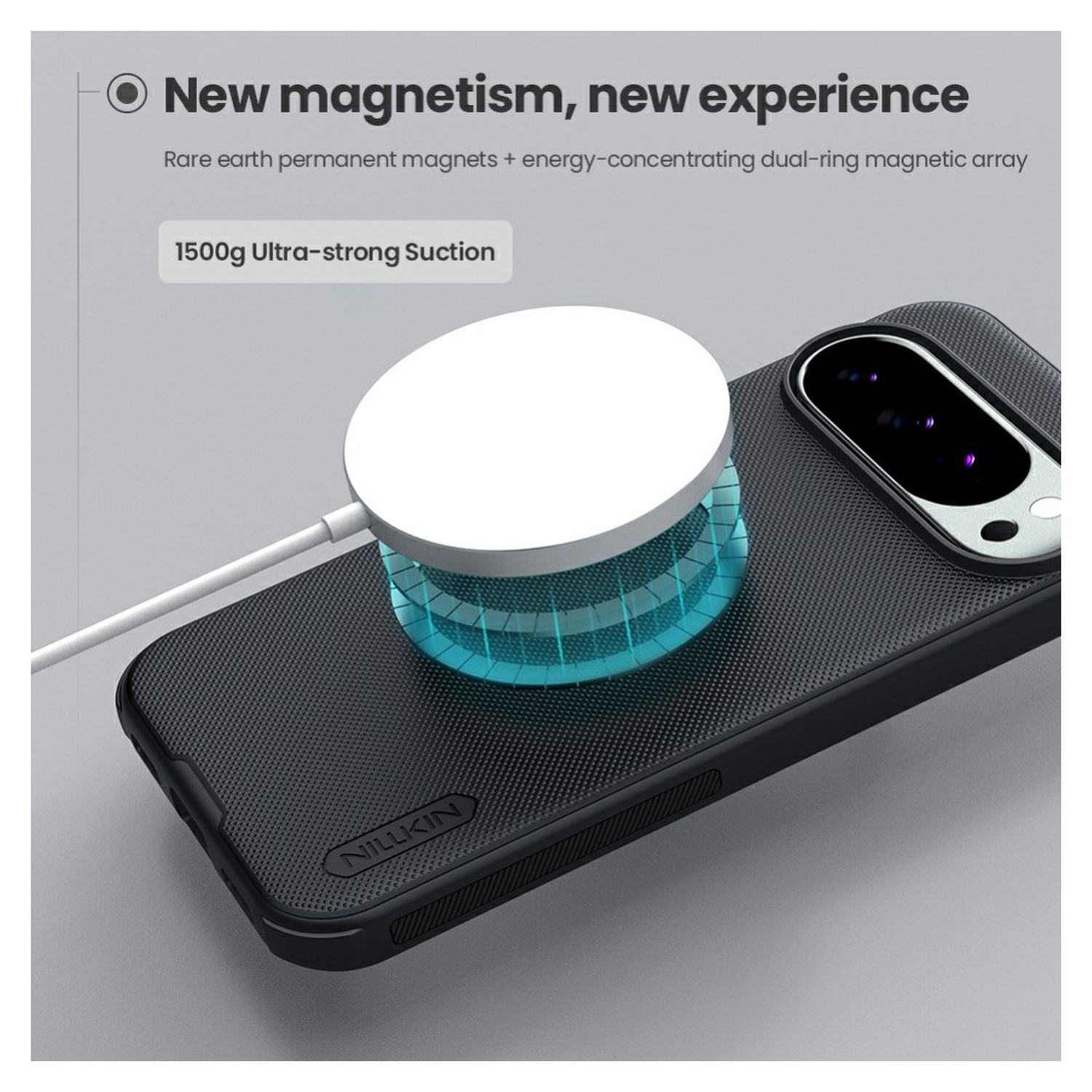 Nillkin Frosted Shield Google Pixel 10 / 10 Pro Hoesje MagSafe Zwart afbeelding 3