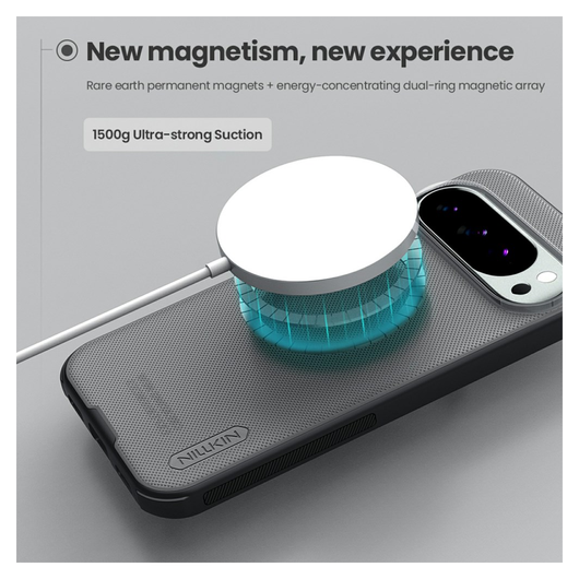 Nillkin Frosted Shield Google Pixel 10 / 10 Pro Hoesje MagSafe Transparant Zwart afbeelding 3