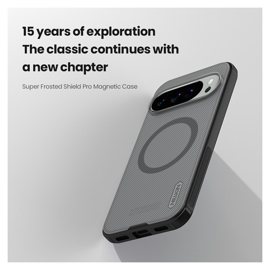 Nillkin Frosted Shield Google Pixel 10 / 10 Pro Hoesje MagSafe Transparant Zwart afbeelding 6