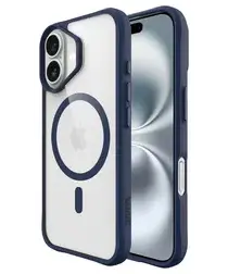 Buddi Hybrid Apple iPhone 17 Hoesje MagSafe Back Cover Transparant Blauw afbeelding