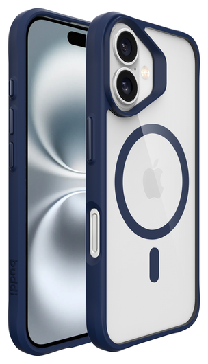 Buddi Hybrid Apple iPhone 17 Hoesje MagSafe Back Cover Transparant Blauw afbeelding 8