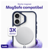 Buddi Hybrid Apple iPhone 17 Hoesje MagSafe Back Cover Transparant Blauw afbeelding 3