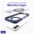 Buddi Hybrid Apple iPhone 17 Hoesje MagSafe Back Cover Transparant Blauw afbeelding 7