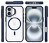 Buddi Hybrid Apple iPhone 17 Hoesje MagSafe Back Cover Transparant Blauw afbeelding 9