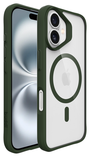 Buddi Hybrid Apple iPhone 17 Hoesje MagSafe Back Cover Transparant Groen afbeelding 8