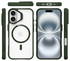 Buddi Hybrid Apple iPhone 17 Hoesje MagSafe Back Cover Transparant Groen afbeelding 9