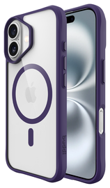 Buddi Hybrid Apple iPhone 17 Hoesje MagSafe Back Cover Transparant Paars