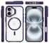 Buddi Hybrid Apple iPhone 17 Hoesje MagSafe Back Cover Transparant Paars afbeelding 9