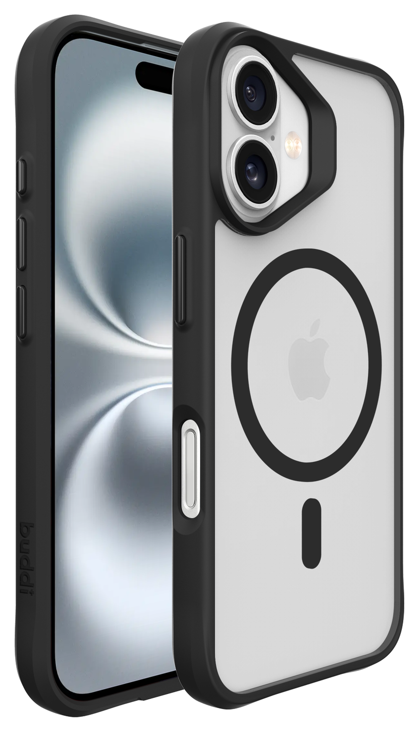 Buddi Hybrid Apple iPhone 17 Hoesje MagSafe Back Cover Matte Zwart afbeelding 8