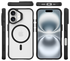Buddi Hybrid Apple iPhone 17 Hoesje MagSafe Back Cover Matte Zwart afbeelding 9