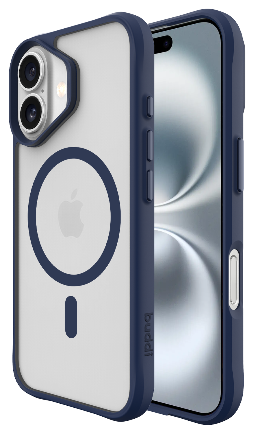 Buddi Hybrid Apple iPhone 17 Hoesje MagSafe Back Cover Matte Blauw afbeelding 1