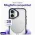 Buddi Hybrid Apple iPhone 17 Hoesje MagSafe Back Cover Matte Blauw afbeelding 3