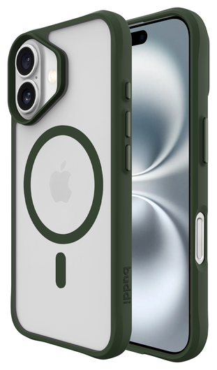 Buddi Hybrid Apple iPhone 17 Hoesje MagSafe Back Cover Matte Groen afbeelding 1