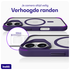 Buddi Hybrid Apple iPhone 17 Hoesje MagSafe Back Cover Matte Paars afbeelding 4