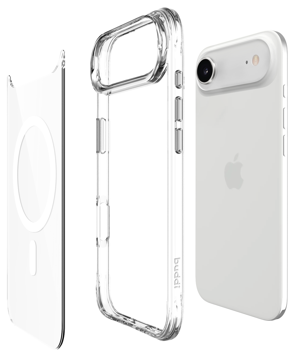 Buddi Core Apple iPhone Air Hoesje MagSafe Back Cover Transparant afbeelding 9