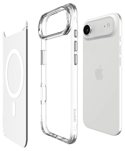 Buddi Core Apple iPhone Air Hoesje MagSafe Back Cover Matte Transparant afbeelding 9